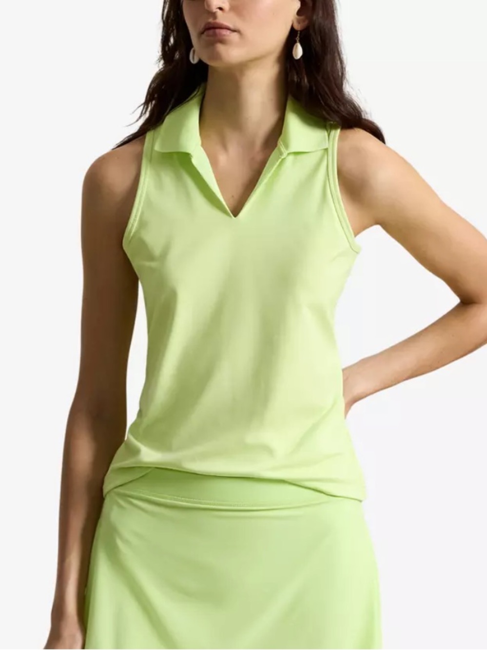 RLX Sleeveless Golf Polo NWT Lime Green